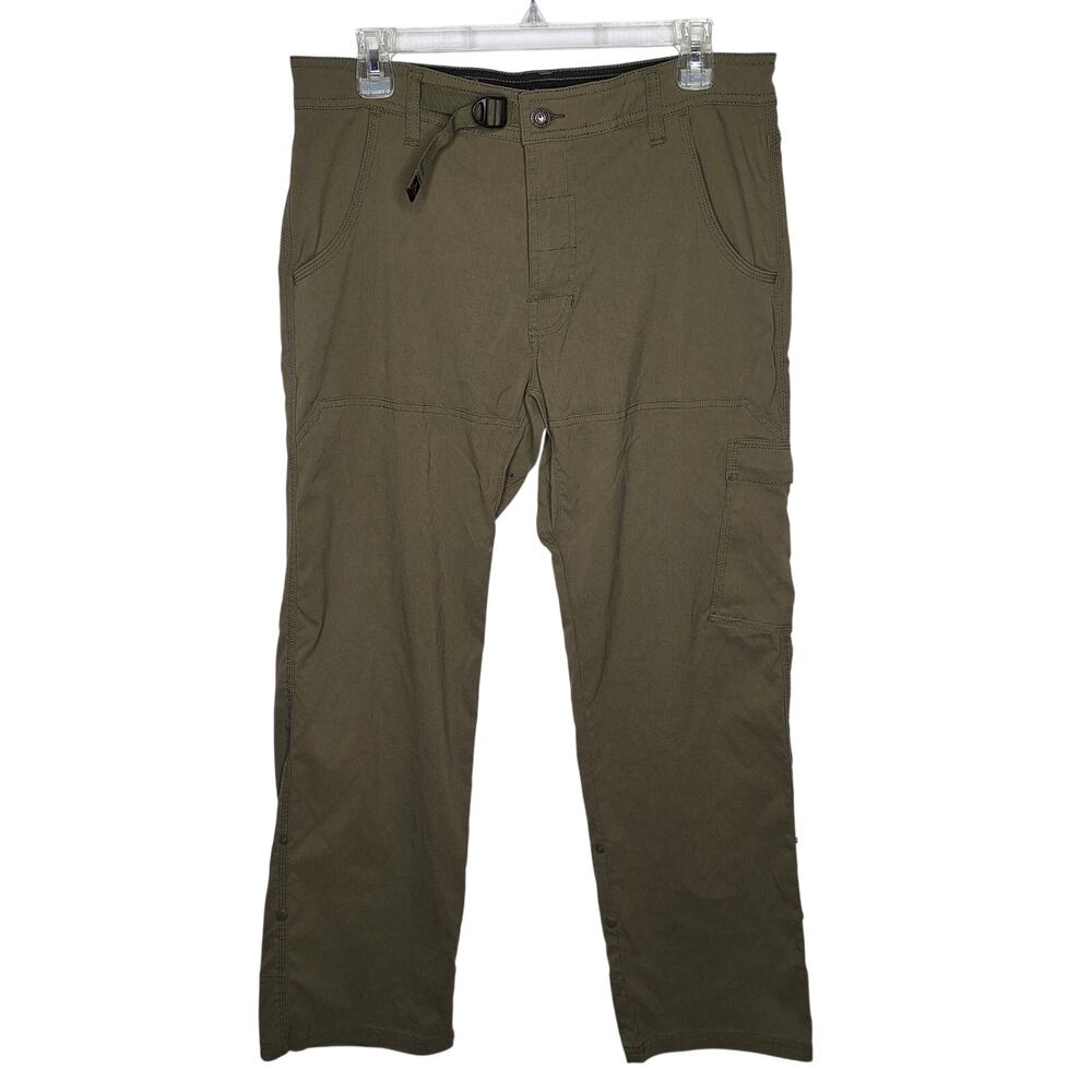 Prana Men's Stretch Zion Pant 32 x 30 Belted Hiking Outdoor Gorpcore Straight